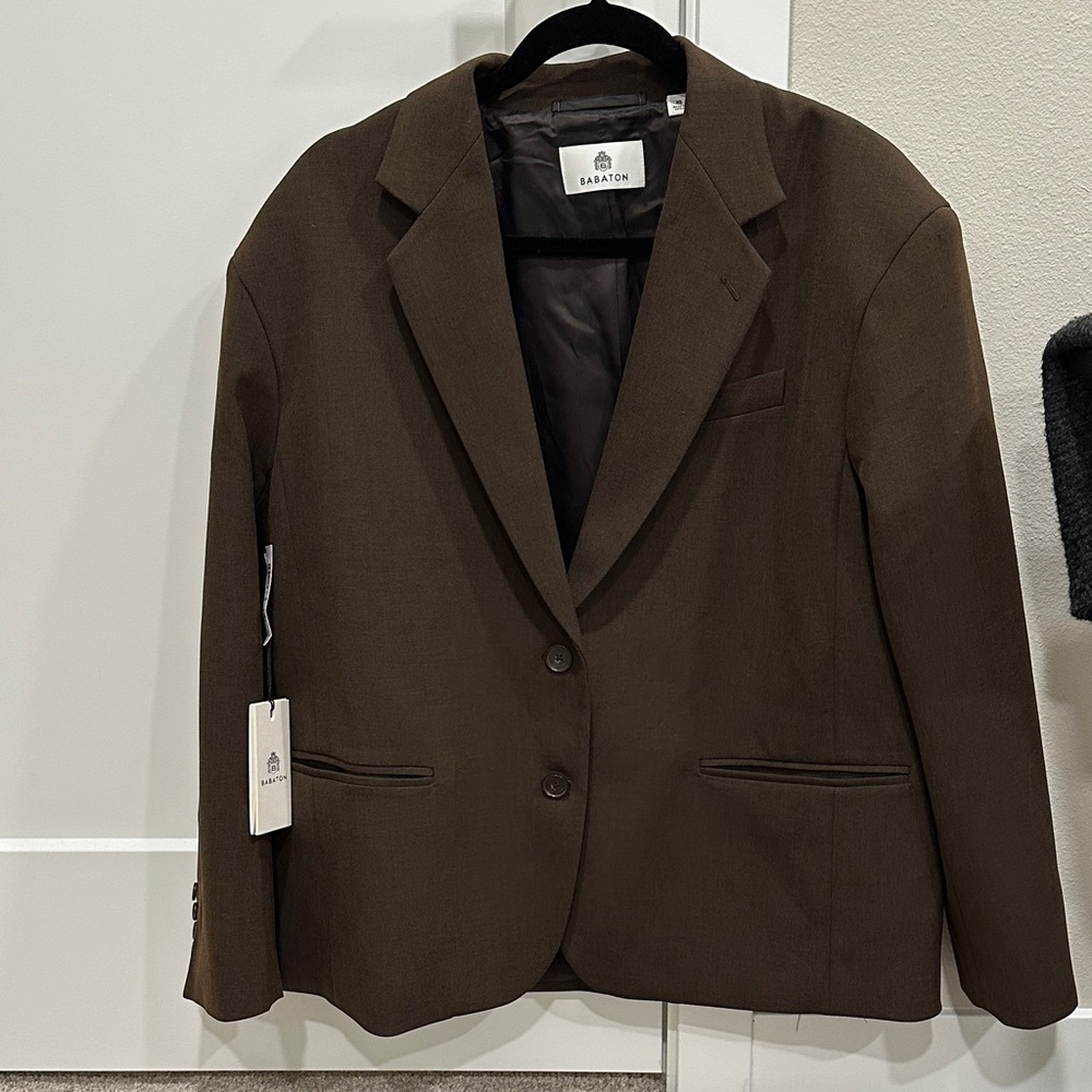 Aritzia Babaton New Vogue heather rich cocoa XS Women's Blazer Jacket